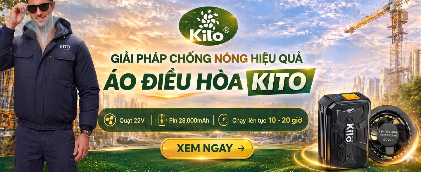Bộ áo điều hòa KITO chính hãng KT03 22V